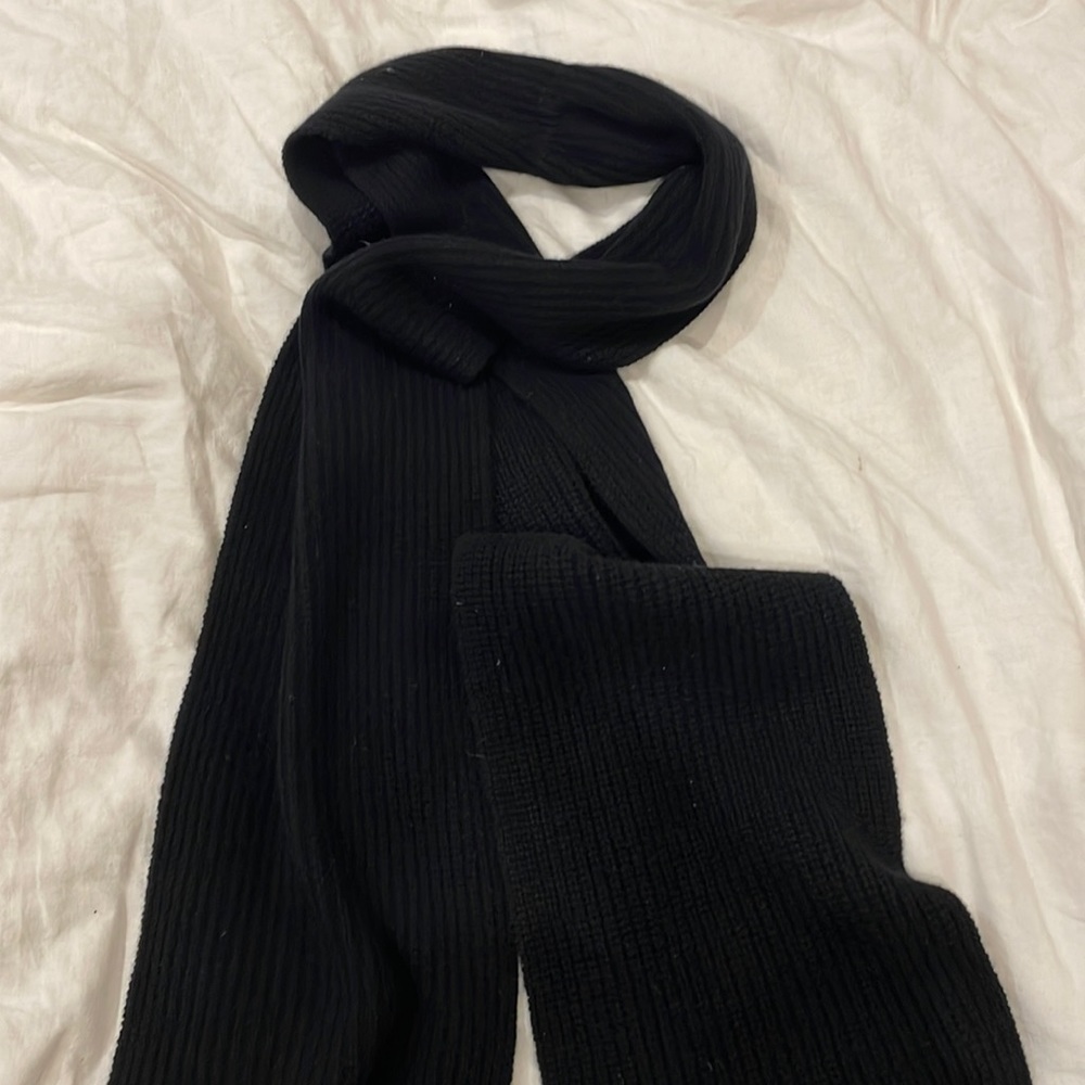 Rag and Bone Black Cashmere Scarf